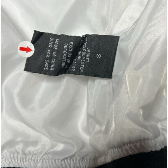 Vintage Y2K Bomber Jacket IZ Byer Size Small Satin Embroidered Baseball Retro - Picture 8 of 11